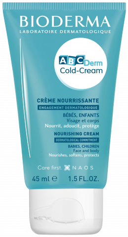 ABCDerm Cold-Cream 45ml, hranljiva zaštitna krema za lice za osetljivu kožu beba i dece-BIODERMA