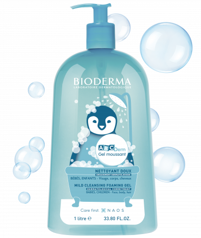 ABCDerm Gel moussant 1l, gel za kupanje beba i dece-BIODERMA