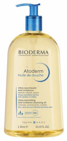BIODERMA slika proizvoda, Atoderm huile de douche 1L, ulje za tuširanje za suvu kožu