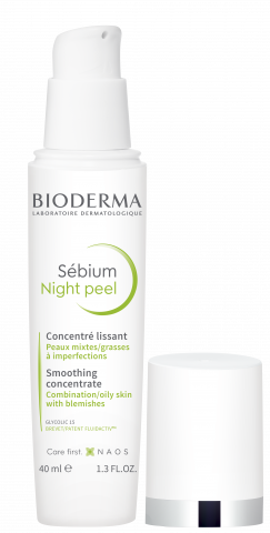 BIODERMA slika proizvoda, Sebium Nightpeel 40ml, hemijski piling za adultne akne