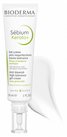 Sebium Kerato plus 30ml, gel-krema koja deluje protiv nesavršenosti i protiv fleka za masnu i kombinovanu kožu-BIODERMA