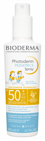 PHOTODERM Pediatrics Spray SPF 50+ 200ml, sprej za decu koji pruža visoku zaštitu od sunca-BIODERMA