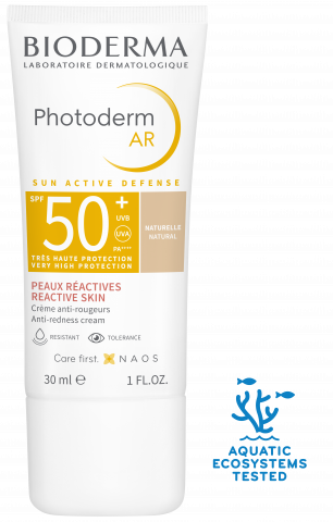 PHOTODERM AR tonirana krema SPF50+ 30ml, krema koja pruža zaštitu od sunca, kontroliše crvenilo, ujednačava i umiruje kožu-BIODERMA