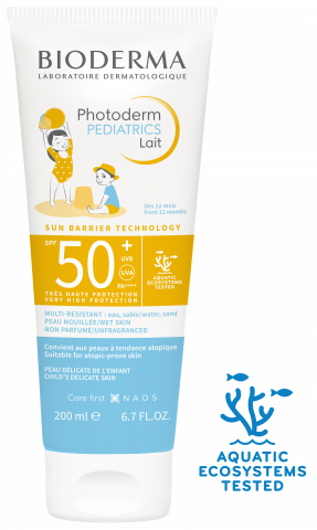 PHOTODERM Pediatrics Lait SPF 50+ 200 ml, krema za decu koja pruža visoku zaštitu od sunca-BIODERMA