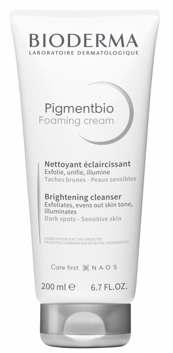 PIGMENTBIO Foaming cream 200 ml, kremasti gel za umivanje sa piling efektom protiv tamnih fleka-BIODERMA
