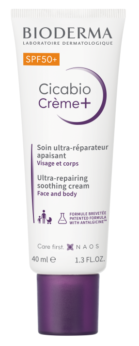 Cicabio krema SPF 50+ 30ml, obnavljajuća krema za celu porodicu sa visokom zaštitom od sunca koja prevenira ožiljke-BIODERMA