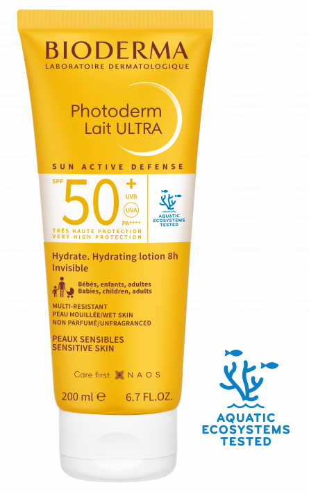 PHOTODERM Lait Ultra SPF 50+ 200 ml, krema koja pruža veoma visoku zaštitu od sunca-BIODERMA